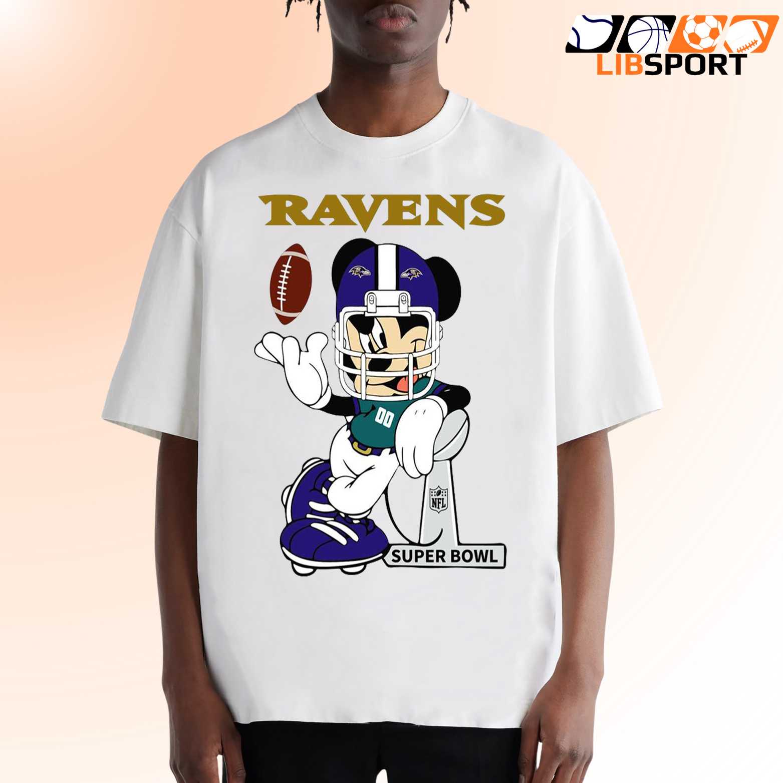 Baltimore Mickey Mouse Football Tee, Ravens Disney Shirt, Game Day T Shirt